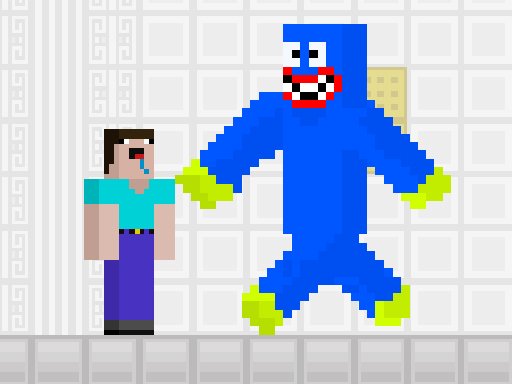Noob and Blue Monster Chase